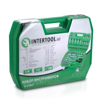 Набор инструментов Intertool 1/4", 1/2", 108 предметов (ET-6108SP)