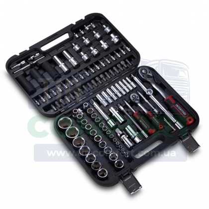 Набор инструментов Intertool STORM 1/2", 1/4", Сr-V 111 предметов (ET-8111)
